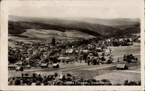 Ak Lößnitz Erzgebirge, Gesamtansicht