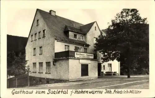 Ak Hohenwarthe Möser Jerichower Land, Gasthaus zum Saaletal,  Friedrich Müller
