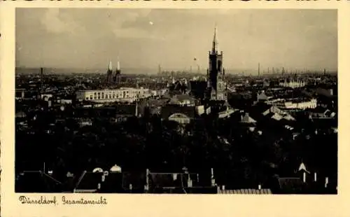 Ak Düsseldorf am Rhein, Gesamtansicht