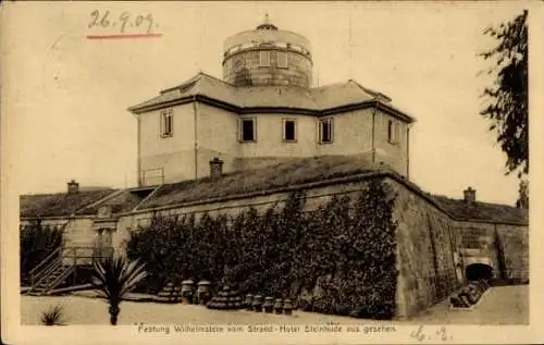 Ak Steinhude Wunstorf Niedersachsen, Steinhuder Meer, Festung Wilhelmstein, Strand-Hotel   Ansich