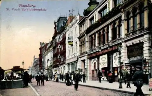 Ak Hamburg Mitte St Pauli, Heiligengeistfeld, Heiligen-Geist-Feld,  St. Pauli Spielbudenplatz, ge