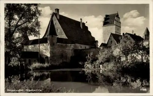Ak Dinkelsbühl in Mittelfranken, Stadtmühle,  Architektur, Landschaft, Wasser, Keine Persönlichke