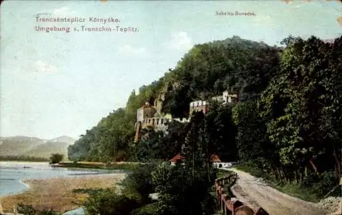 Ak Teplice Teplitz Region Aussig, Szkalka-Benedek, Umgebung
