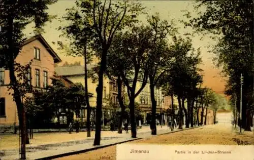 Ak Ilmenau in Thüringen, Lindenstraße