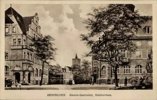 Ak Aschersleben im Salzlandkreis,  Disconto-Gesellschaft, Bestehornhaus