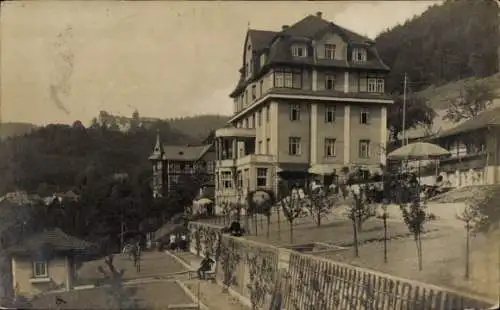 Ak Leutenberg in Thüringen, Seitenansicht von Villa