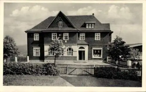 Ak Saalfeld an der Saale Thüringen, Gasthaus zur Barbe, neuerbaut, herrliche Lage, 15 Zimmer