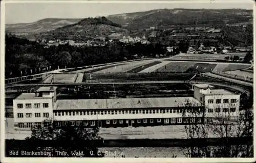 Ak Bad Blankenburg in Thüringen,  Thür. Wald, O. C. Stadion, Sportstätte