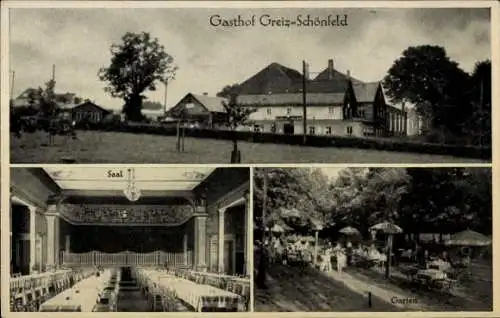 Ak Schönfeld Greiz in Thüringen, Gasthof