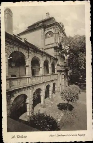 Ak Moravská Třebová Mährisch Trübau Region Pardubice, Fürst Liechtenstein'sches Schloss