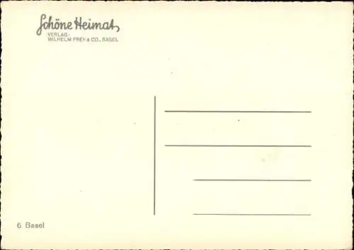 Ak Basel Schweiz, St. Leonhardskirche, Straßenbahn