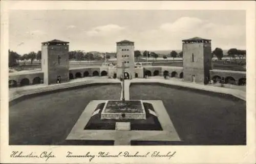 Ak Olsztynek Hohenstein Ostpreußen, Tannenberg-National-Denkmal,  Architektur,  Stätte