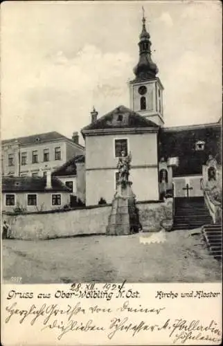 Ak Oberwölbling in Niederösterreich, Kirche und Kloster