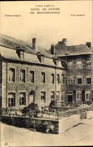 Ak Yvoir sur Meuse Wallonien Namur, Hotel du Centre, Jos Wauthier-Nepper, Cuisine soignée