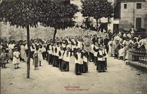 Ak Montserrat Katalonien, Rosario Vespertino
