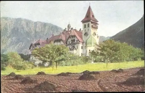 Ak Klagenfurt am Wörthersee Kärnten, Karawankenhof, Landschaft, Berge