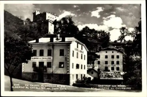 Ak Schluderns im Vinschgau Südtirol, Chruburg, Gasthof zum Rössl
