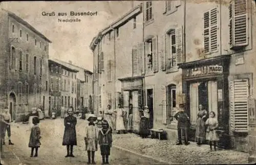 CPA Bouzonville Busendorf Lorraine Moselle, Niedstraße