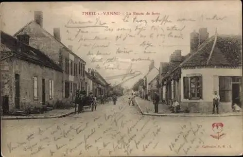 CPA Part-sur-Vanne Yonne, La Route de Sens