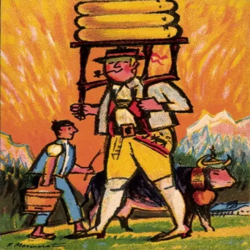 Künstler CPA Reklame, Switzerland, Le fromage suisse pur et aromatique