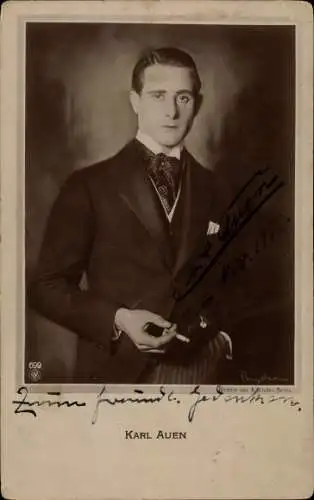 Ak Schauspieler Karl Auen, Neue Photogr. Gesellschaft