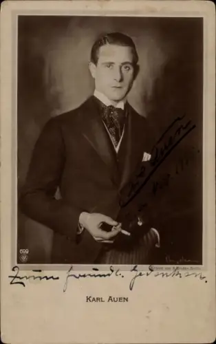 Ak Schauspieler Karl Auen, Neue Photogr. Gesellschaft