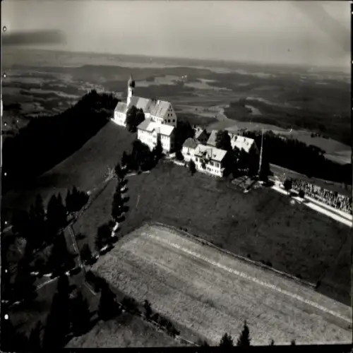 Foto Hohenpeißenberg Peißenberg Oberbayern, Fliegeraufnahme