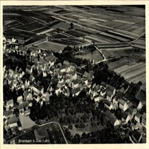 Ak Birlenbach an der Lahn, Fliegeraufnahme