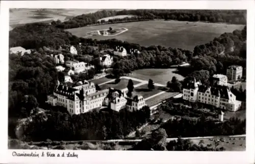Ak Diez an der Lahn, Schloss Oranienstein, Fliegeraufnahme
