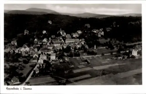 Ak Eppenhain Kelkheim im Taunus, Luftaufnahme des Ortes Eppenhain,  Architektur, ländliche Umgebu