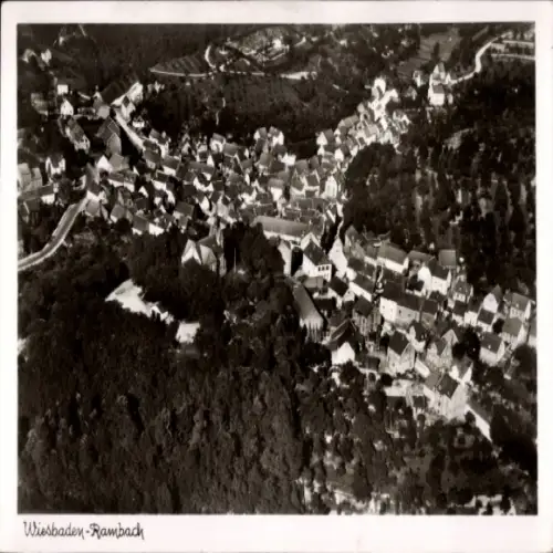 Ak Rambach Wiesbaden in Hessen, Fliegeraufnahme