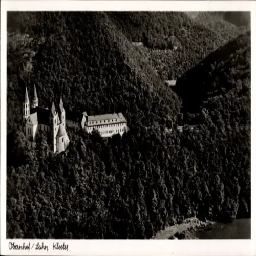 Ak Obernhof an der Lahn, Kloster Obernhof, Fliegeraufnahme