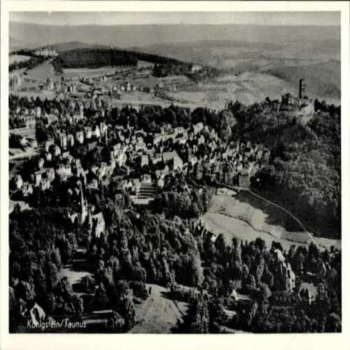 Ak Königstein im Taunus, Fliegeraufnahme