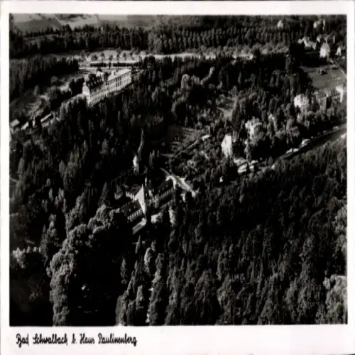 Ak Bad Schwalbach im Taunus, Luftaufnahme von  Haus Paulinenberg
