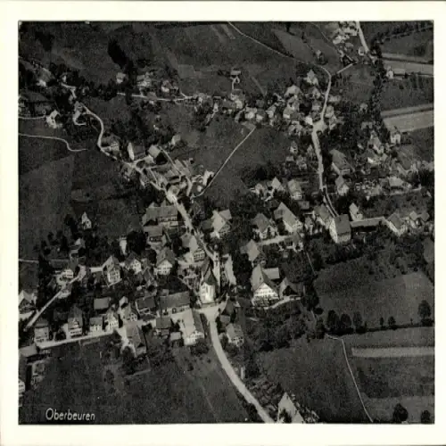 Ak Oberbeuren Kaufbeuren an der  Wertach in Schwaben, Fliegeraufnahme