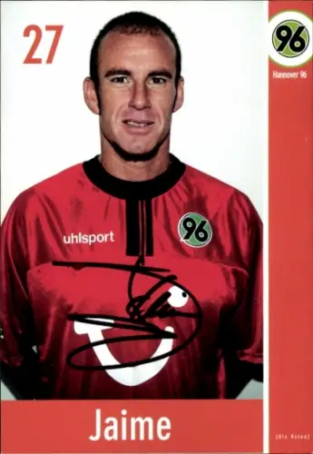 Autogrammkarte Fußballer Jaime, Hannover 96, Autogramm