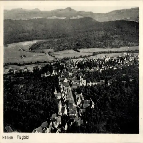 Ak Nehren an der Mosel, Flugbild