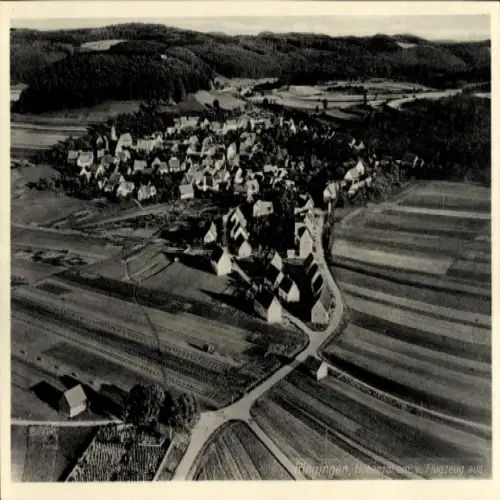 Ak Ringingen (Hohenzollern) Burladingen Schwäbische Alb, Luftaufnahme