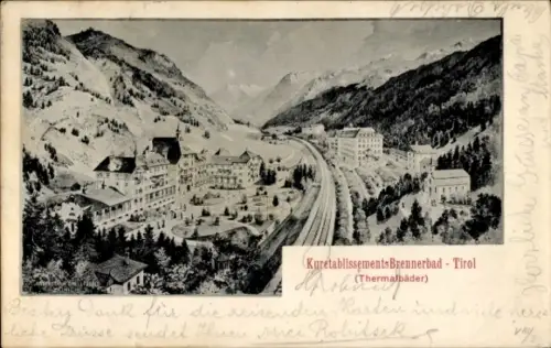 Ak Brennerbad Südtirol, Kuretablissements, Thermalbäder