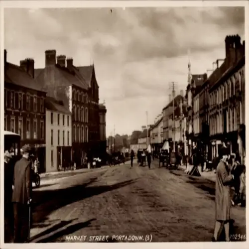 Ak Portadown Nordirland, Marktstraße