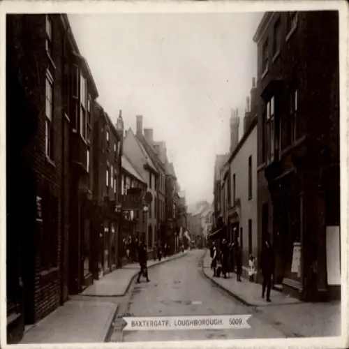 Ak Loughborough Leicestershire England, Baxtergate