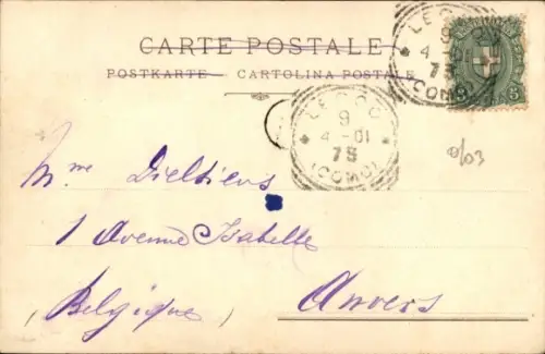 Ak Lenno Lago di Como Lombardia, Panorama