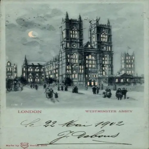 Halt gegen das Licht Ak City of Westminster London England, Westminster Abbey