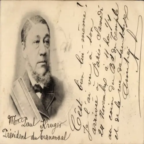 Ak Paul Kruger, Präsident der Republik Südafrika