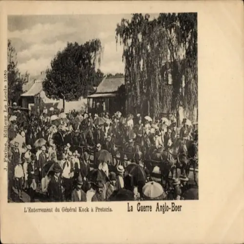 CPA Pretoria, Afrique du Sud, Guerre Anglo-Boer, Enterrement du General Kock