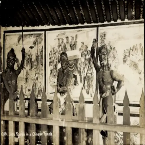 PC Jass Figures in a Chinese Temple