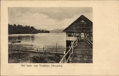 Ak Manado Menado Indonesië, Het meer van Tondano