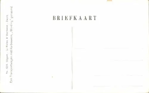 Ak Een Transportwagen met Karbouwen, Glinding genaamd, Ochsenkarren