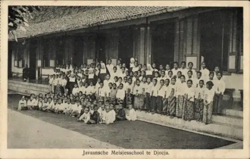 Ak Java Indonesien, Javaansche Meisjesschool te Djocja, Missie van Midden Java