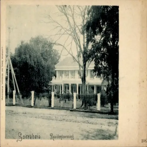 Ak Soerabaja Surabaya Java Indonesië, Residentswoning